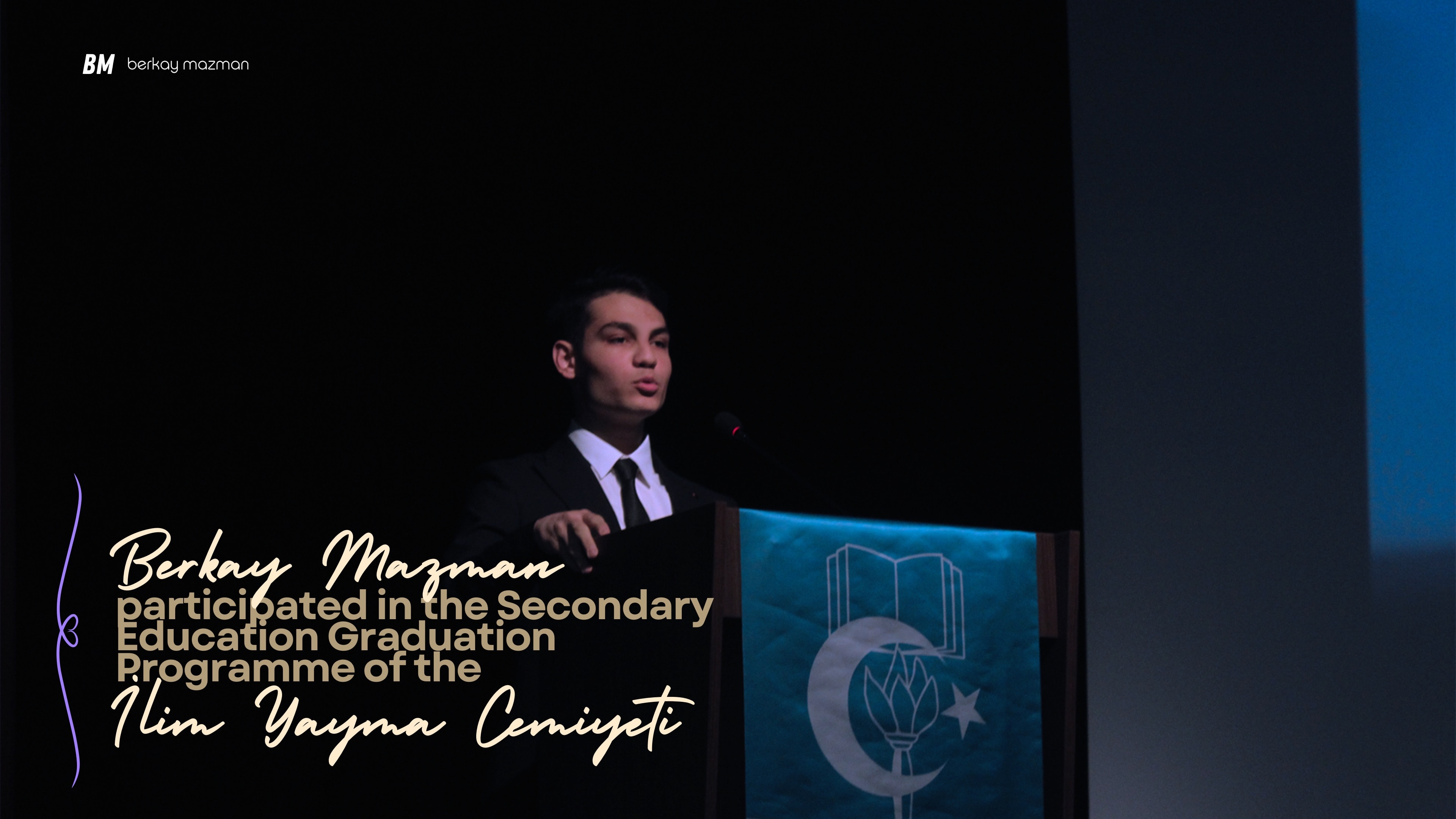 Berkay Mazman attended the Graduation Programme of the İlim Yayma Cemiyeti